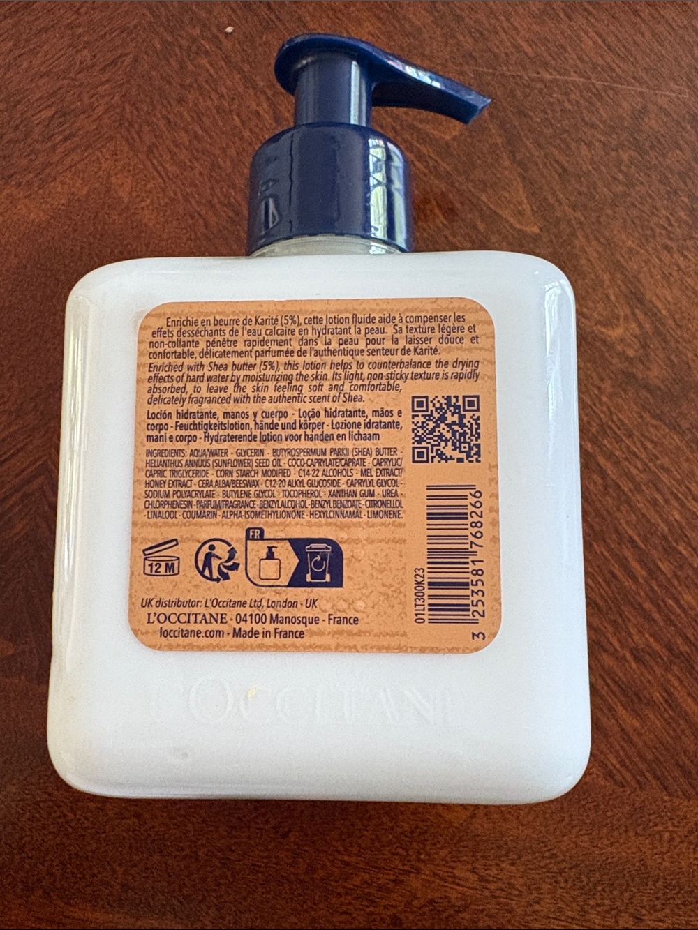 L'Occitane 5% Shea Butter Extra Gentle Hand & Body Lotion 10.1oz 300ml New Rare - Picture 3 of 4